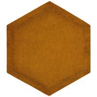 čalúnený panel 2ks, 36x32cm hexagon, medová