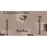 Gumený obrus Cappuccino karamel 385-9008 140 cm. Tovar na mieru.