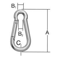 Hasičský hák 60x6 až 6 mm, 8 ks