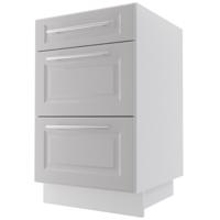 Kuchynská skrinka Emporium D3M/50 light grey stone/biela