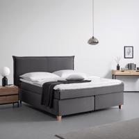 Manželská Boxspring Posteľ Rina, 180x200, Sivá