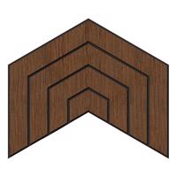 Panel frézovaný Dome Wenge MDF