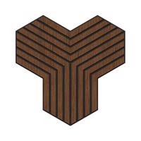 Panel frézovaný Triple Wenge MDF