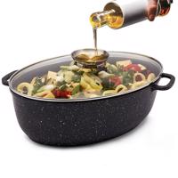 Pekáč calista 7l non-stick 38x25x13cm marble aromatizer