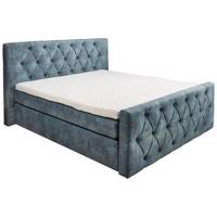 Posteľ boxspring Hammonton modrá 180x200 cm