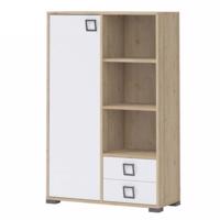 Regál Kiki K12-BK/KI-15 beech/white