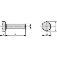 Skrutka 5.8 10x40 DIN933 ZN