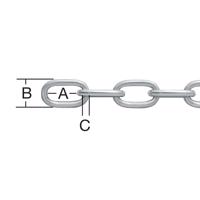 Technická Reťaz Okrúhla Pozinkovaný – Priemer 8 mm - Tovar na Mieru
