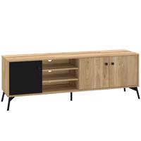 TV stolík Agis 06 honey castello oak/black mat