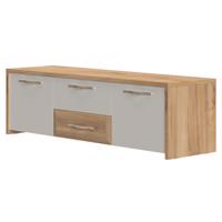 TV stolík Gala TV161-2K2F/GL lakované pacific walnut/beige