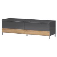 TV stolík Onyx TV150-2F/ON lakované anthracite/pacific walnut