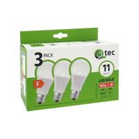 Žiarovka LED QTEC 11W A60 E27 4200K 3PACK